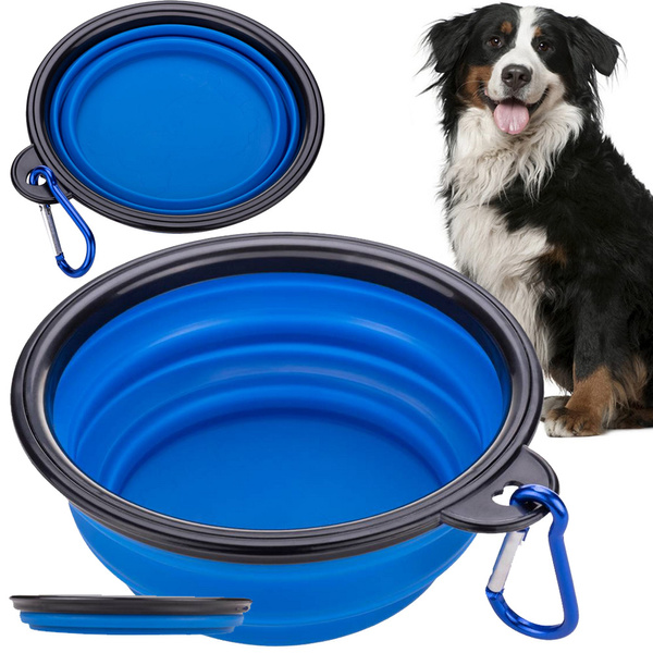 Szilikon tál kutyáknak összecsukható turisztikai carabinieri 400ml