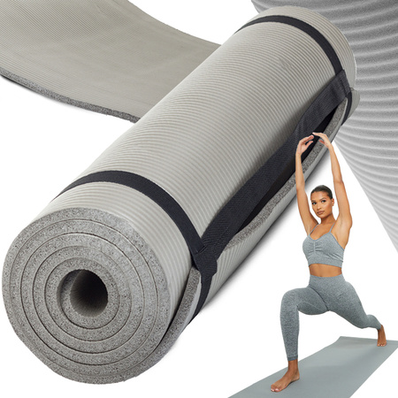 Yoga pilates fitness colchoneta de ejercicio antiflicción areóbica gruesa 180x60
