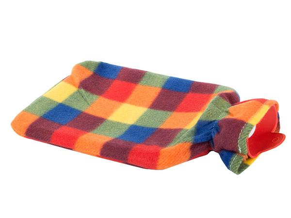 Forró vízmelegítő gumiborításban a hasmelegítőhöz, puha betéttel