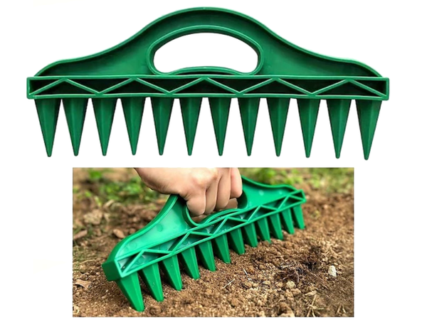 Macetero de jardín con punzón manual de 12 agujeros