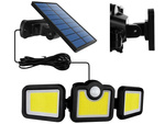 Lampa solarna z czujnikiem ruchu zmierzchu 171 led osobny panel ogrodowa