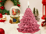 Vela arbol de navidad vela caja de navidad decorativa