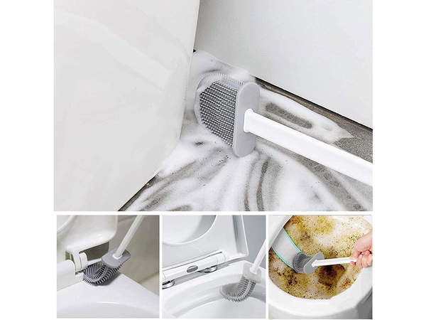 Escobilla de silicona para el baño a prueba de fugas base completa