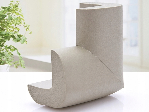 Protectores de esquinas para muebles pegatinas grises x4