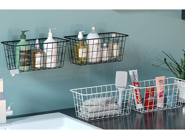Cesta colgante organizador metálico estante colgante cocina negro