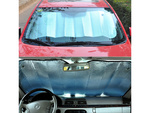 Sun visor for the front rear window of a car mat