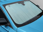 Windscreen sunshade mat for the rear windscreen of a car