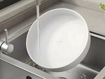 Tavă pivotantă organizator universal tavă 25cm bucătărie baie condimente alb