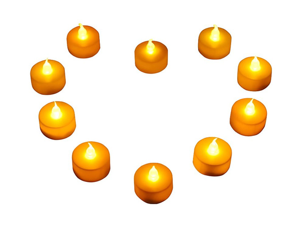 Baterijsko vodena sveča za dekoracijo svečnikov za učinek plamena venca