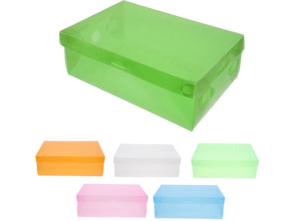 Daudzkrāsains caurspīdīgs 10 gab. Shoebox kastes organizators