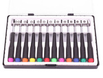 Destornilladores torx de precisión 12 piezas + estuche de destornilladores