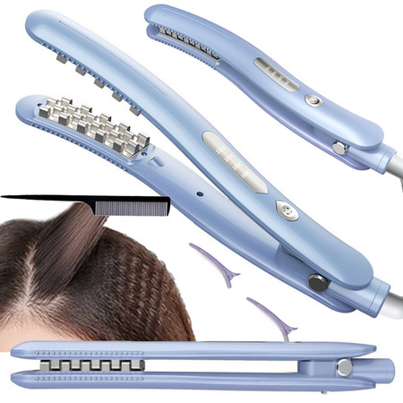 Hair straightener for volumising hair permanent styling