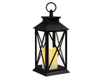 DECORATIVE LED LANTERN WITH ELECTRIC BATTERY-POWERED CANDLE