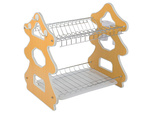 Dishwasher drying rack double-decker