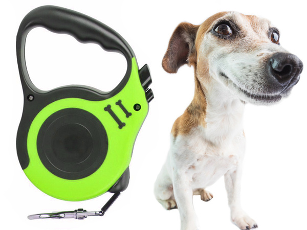 Automatikus lanyard kutyák kutyák keresztünk blokkolása erős, keverenyes tekercs 5m 15kg
