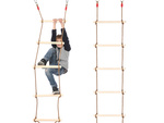 Garden rope ladder for children wooden swing climbing