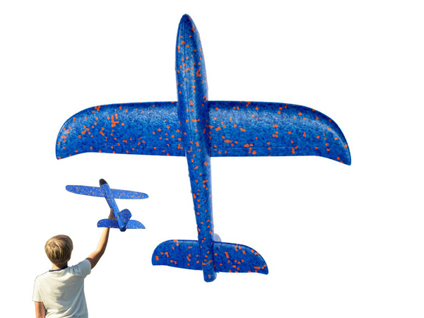 Kék repülőgép styropian glide nagy styropian 47c
