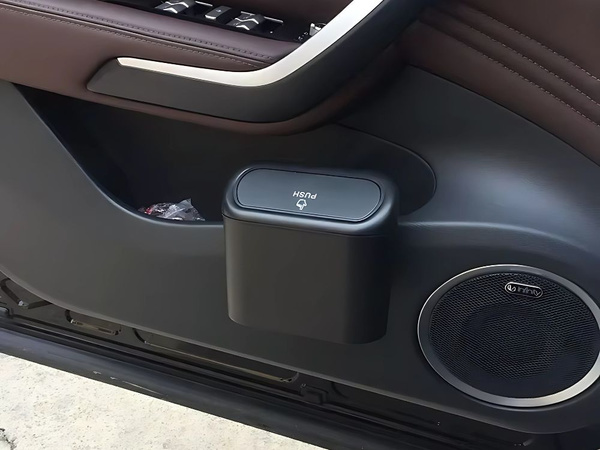 Automobilio šiukšliadėžė mini šiukšliadėžė automobilio durelių dangteliui