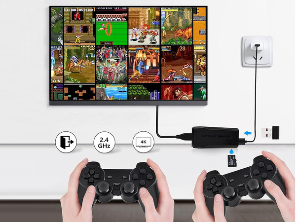 Tv consola videojuegos pistola 2 pads para tv av retro