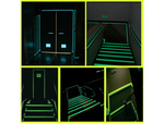 Tume valgustus fluorestsentsteip 5m