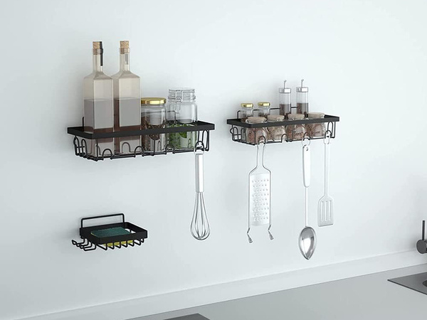 Loft bathroom shower shelf hanging 4x hook