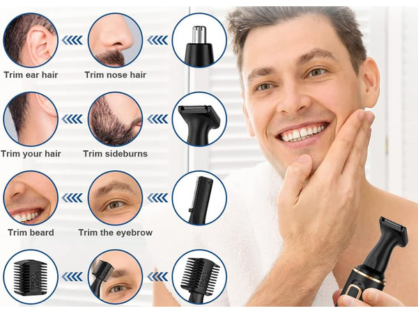 Uho nos trimmer odstranjevalec las brivnik obrvi 3v1 vodil