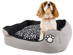 Plüschbettwäsche hundebett mit ausziehbarem kissen weich bequem