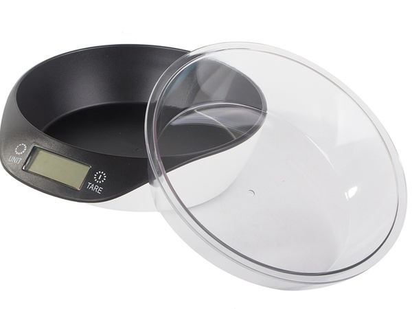 Vaso de cocina electrónico con cubeta desmontable 5kg/1g escala digital precisional