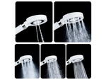 Shower head with 5 spray modes and anti-scale water filter spa