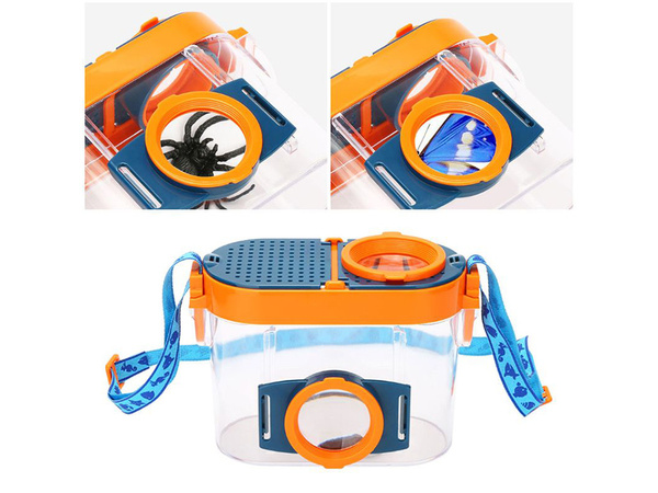 Magnifying glass insect magnifying glass container