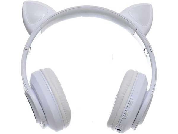 Wireless headphones bluetooth radio fm mp3 cat ears led backlight
