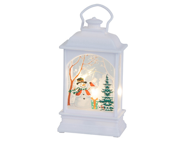 Lanterne de noël décoration lanterne led décoration vitrail lanterne bonhomme de neige