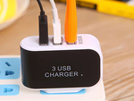 Ładowarka sieciowa szybka 5w 3 x usb quick charge 3.0 uniwersalna 3.1a