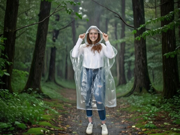 Mackintosh in a ball rain cape poncho key ring