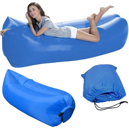 Canapé gonflable lit lazy bag chaise de plage pneumatique matelas inclinable