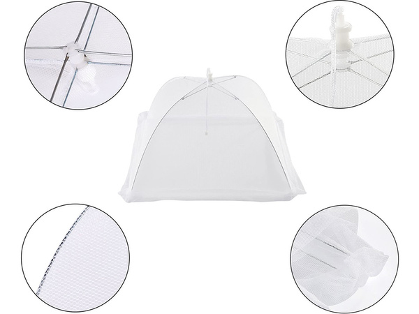 Mosquitera cubierta alimentos fruta barbacoa protección contra insectos 34cm