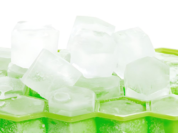 Silikon-Eiswürfelform, Behälter für 37 Würfel, sechseckige Form