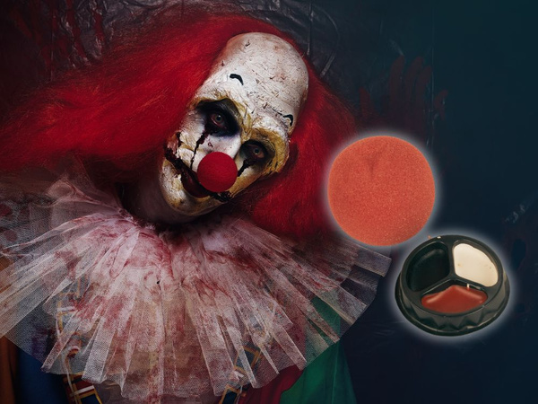 Sada na líčenie klaunský nos pre halloween make-up pre cosplay make-up