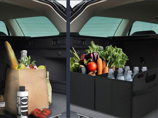 Organizador grande para el maletero de un coche caja rígida
