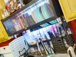 Drying rack for dishes, plates and cutlery large drip tray organiser cabinet 65 cm