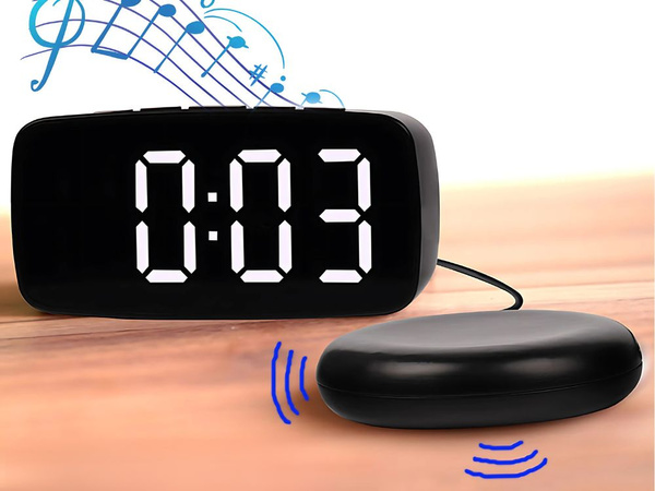 Elektronický budík s vibrační podložkou vedl digitální síťový budík