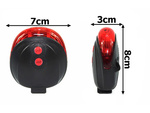 Luz trasera bicicleta 5 led laser line luz trasera carretera