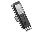 Digitální diktafon mp3 přehrávač 8gb citlivý mikrofon sluchátka