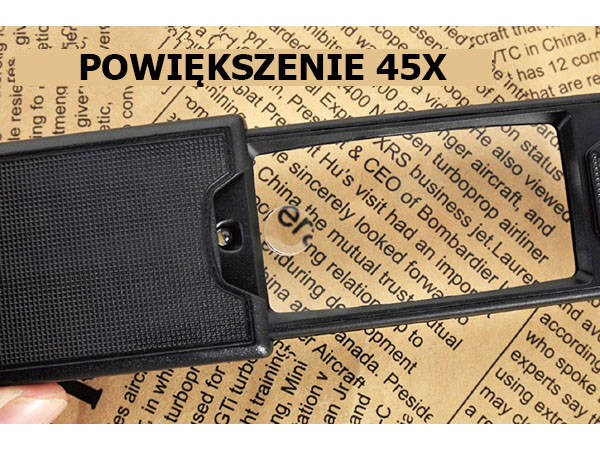 Led uv 45x extendable juveelluup, mis on laiendatud