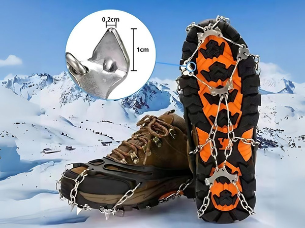 Wandern steigeisen für schuhe in den bergen spikes ketten anti-rutsch 36-40