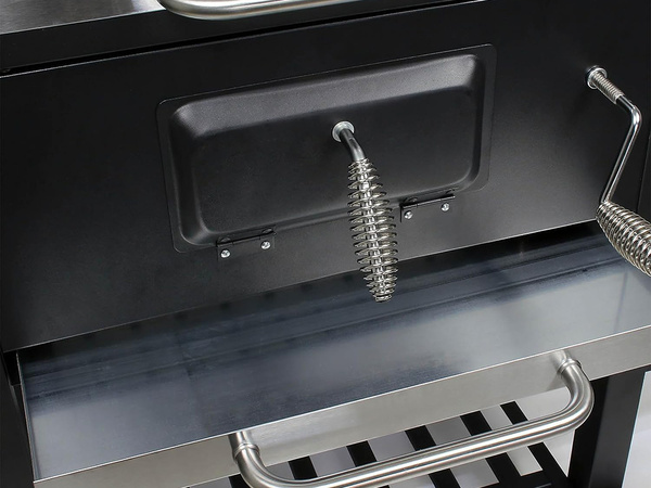 Söegrill kaks resti termomeeter kaane riiul tuhkapott suur