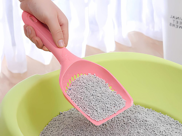 Łopatka do kuwety kota duża szpatułka do żwirku plastikowa wytrzymała
