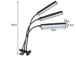 Viedol rastlina lampa usb rast panel rast svetlo časovač klip na kvety