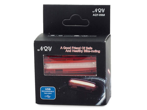 Feu rouge pour vélo arrière 4 fonctions led cob