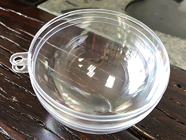 Bulles acryliques transparentes 8cm plastique non floconneux 12pcs